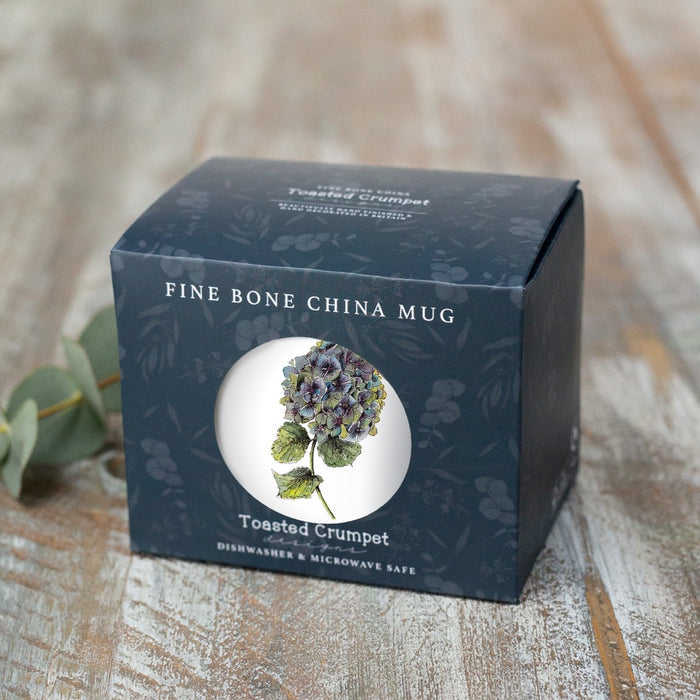 Toasted Crumpet Hydrangea Mug in a Gift Box