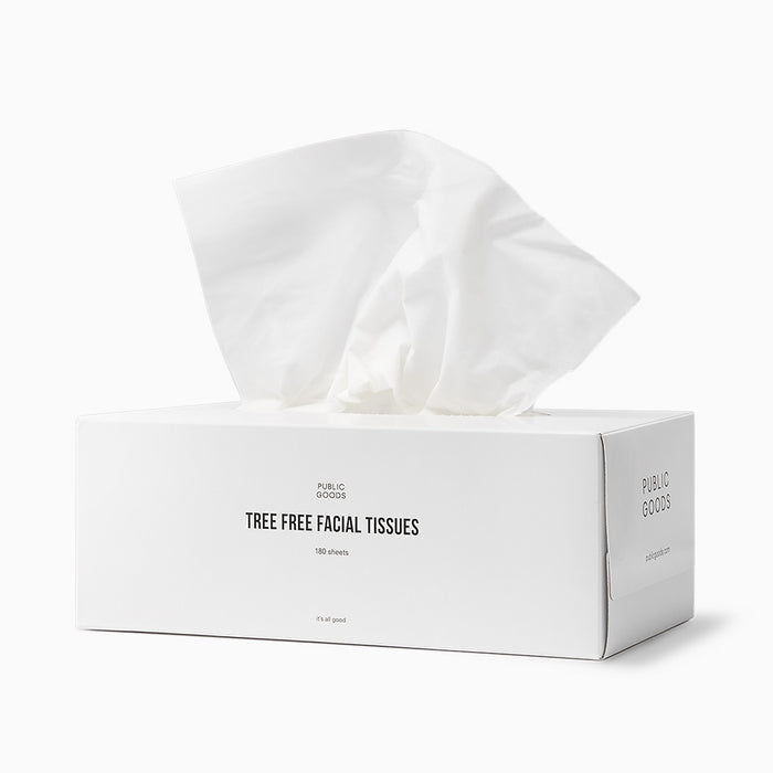 Public Goods Household Tree Free Facial Tissues