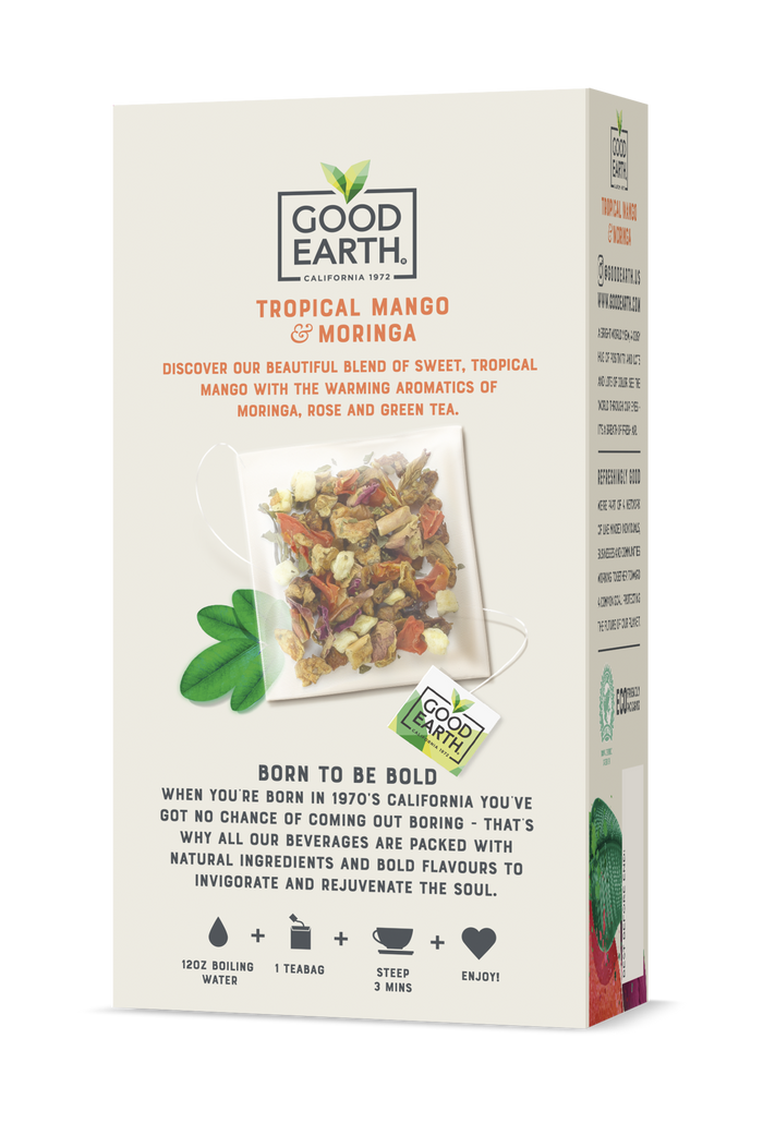 Tropical Mango and Moringa packaging