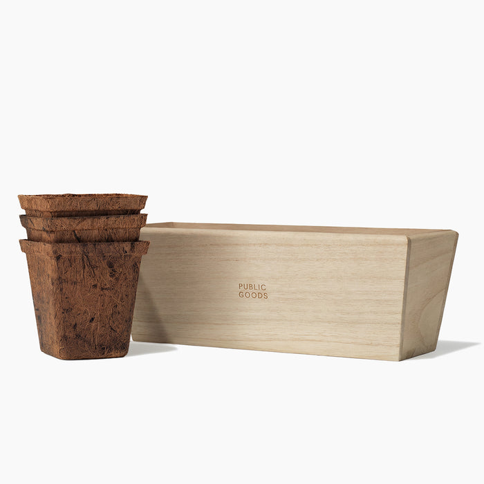 Public Goods Household Wooden Herb Planter